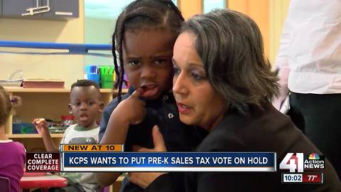 KCPS wants to put Pre-K sales tax on hold