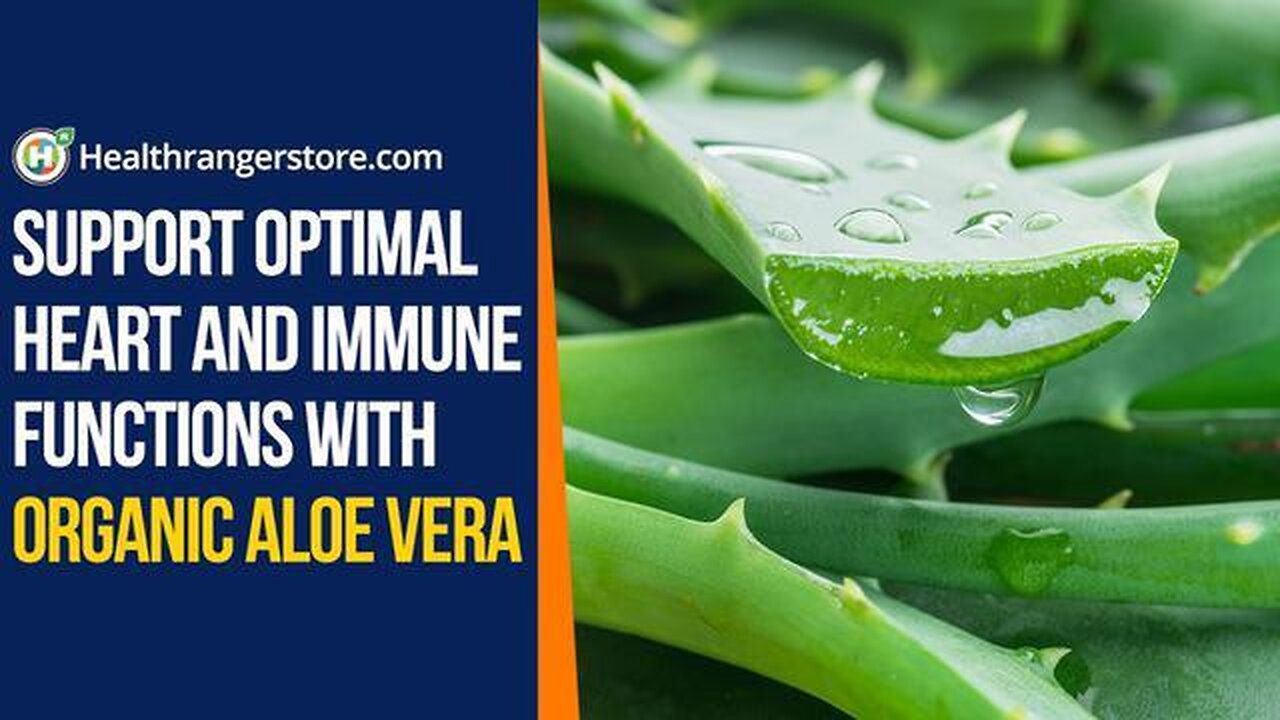 Support optimal heart and immune functions with Organic Aloe Vera