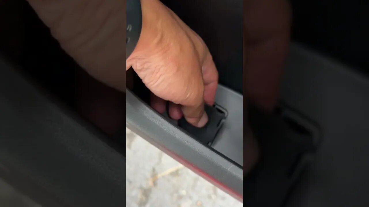 Tesla model Y rear door manual open emergency latch Simple $1 hack to save life.