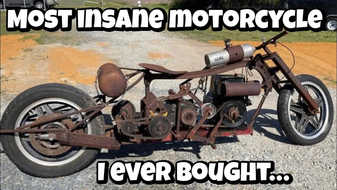 Will it go over 50MPH? One of the coolest homemade motorcycles ever!