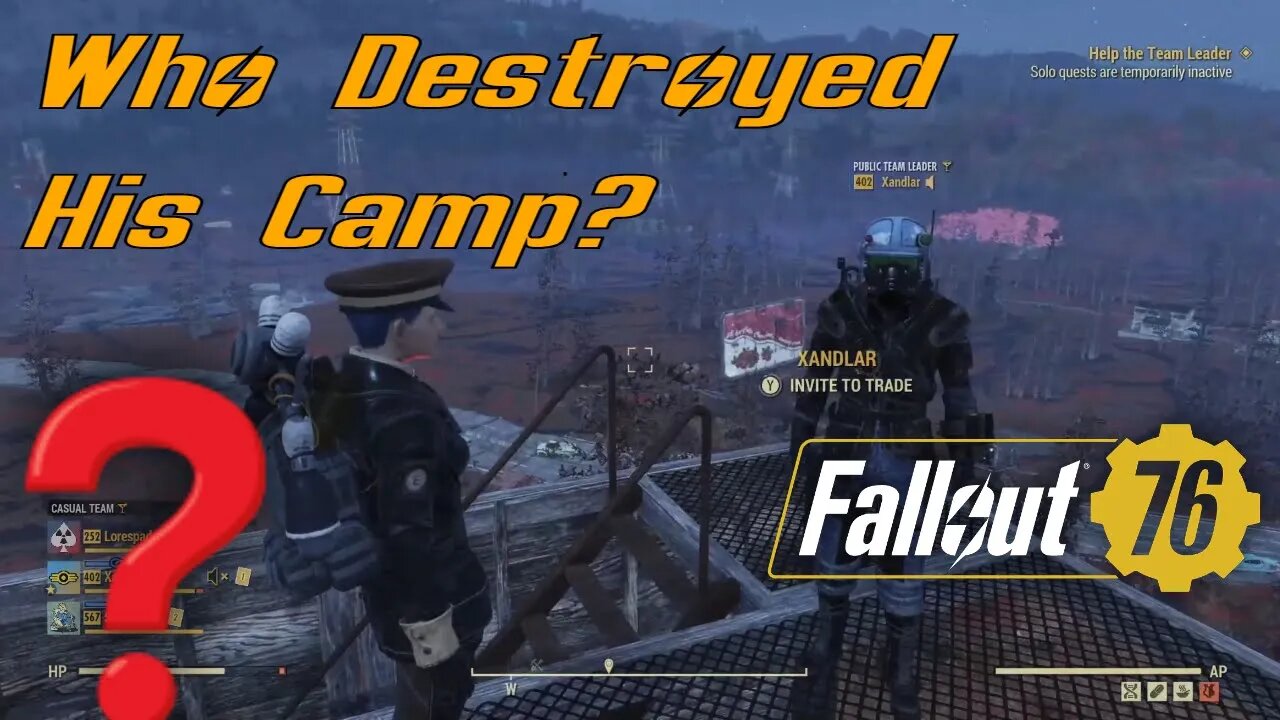 I Wonder Who Destroyed This Man's Fallout 76 Camp?
