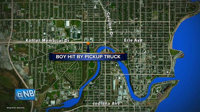 9-year-old boy hit and injured by pickup truck