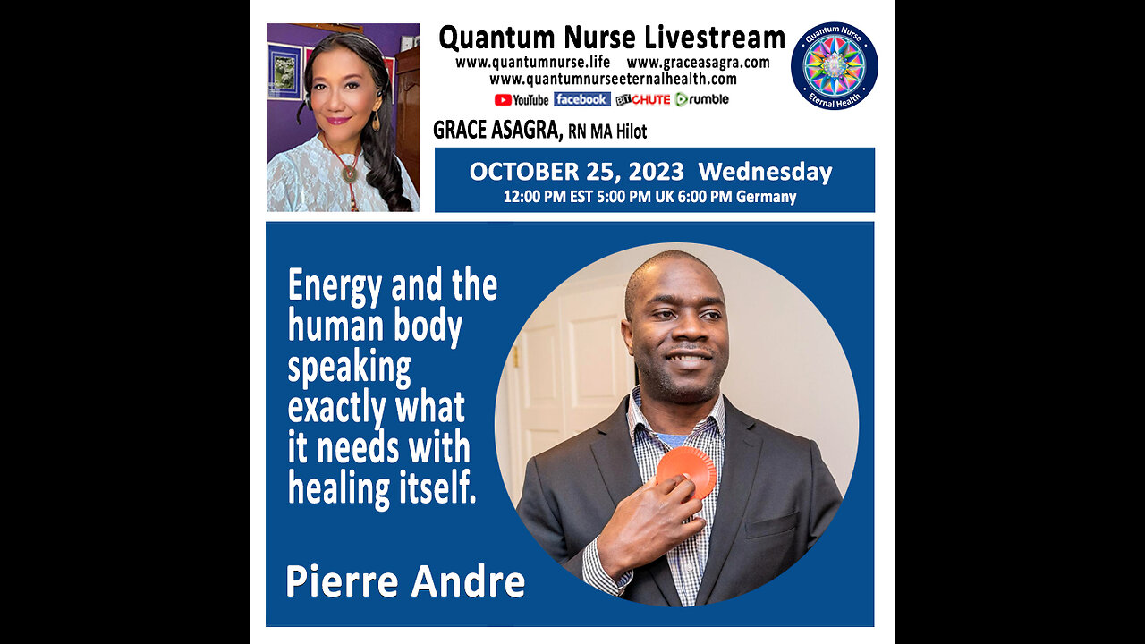 Pierre Andre -Energy and the human body speaking exactly what it needs to help with healing itself.