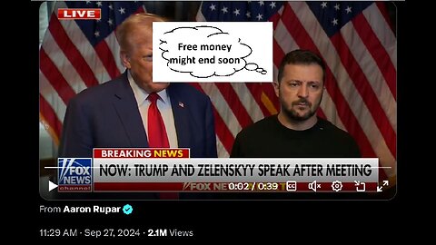 Trump press conference with Zelenskyy has Zelenskyy looking sad