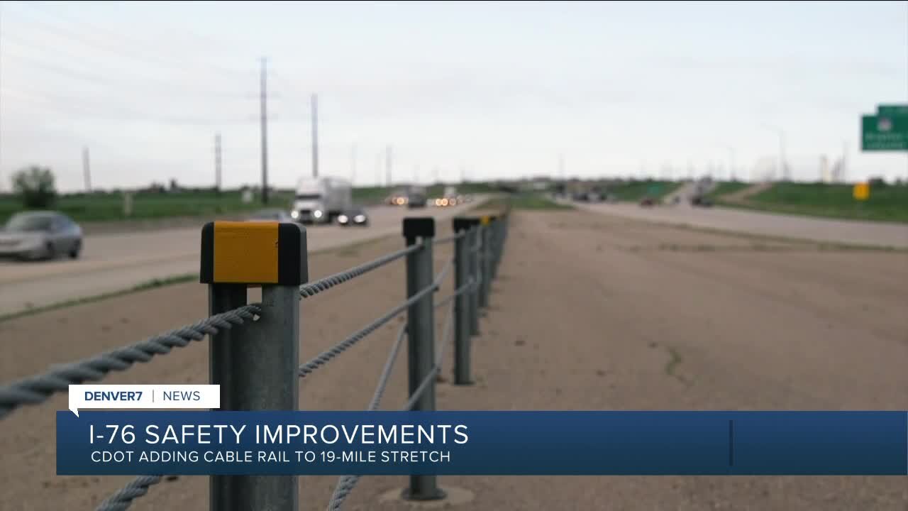 I-76 cable rail project starting today