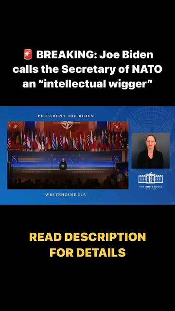 Must listen joe Biden during a NATO speech call someone a wigger🤣🤣