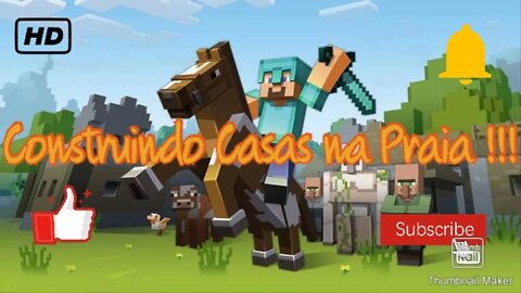 Construimos Casas na praia do Minecraft