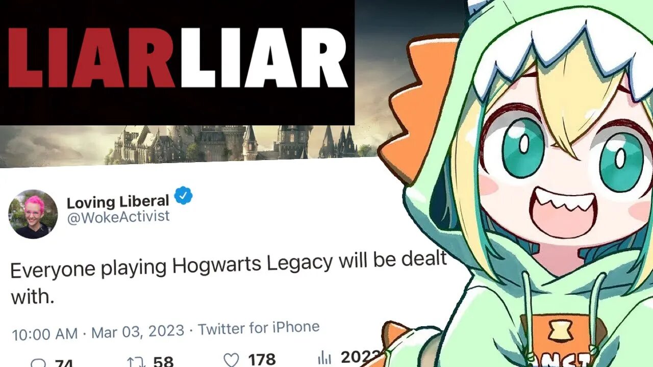 W0KE freaks call Vtuber Pikamee a LIAR!? Hogwarts Legacy haters are actually stand up people?!