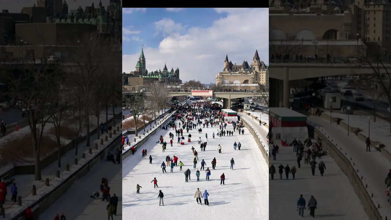 Skate on the World's Largest Ice Rink #ottawa