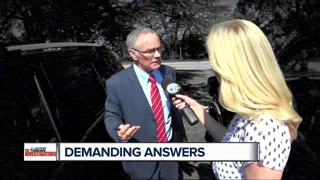 Demanding answers from lawyer as part of 7 Action News reports on probate problems
