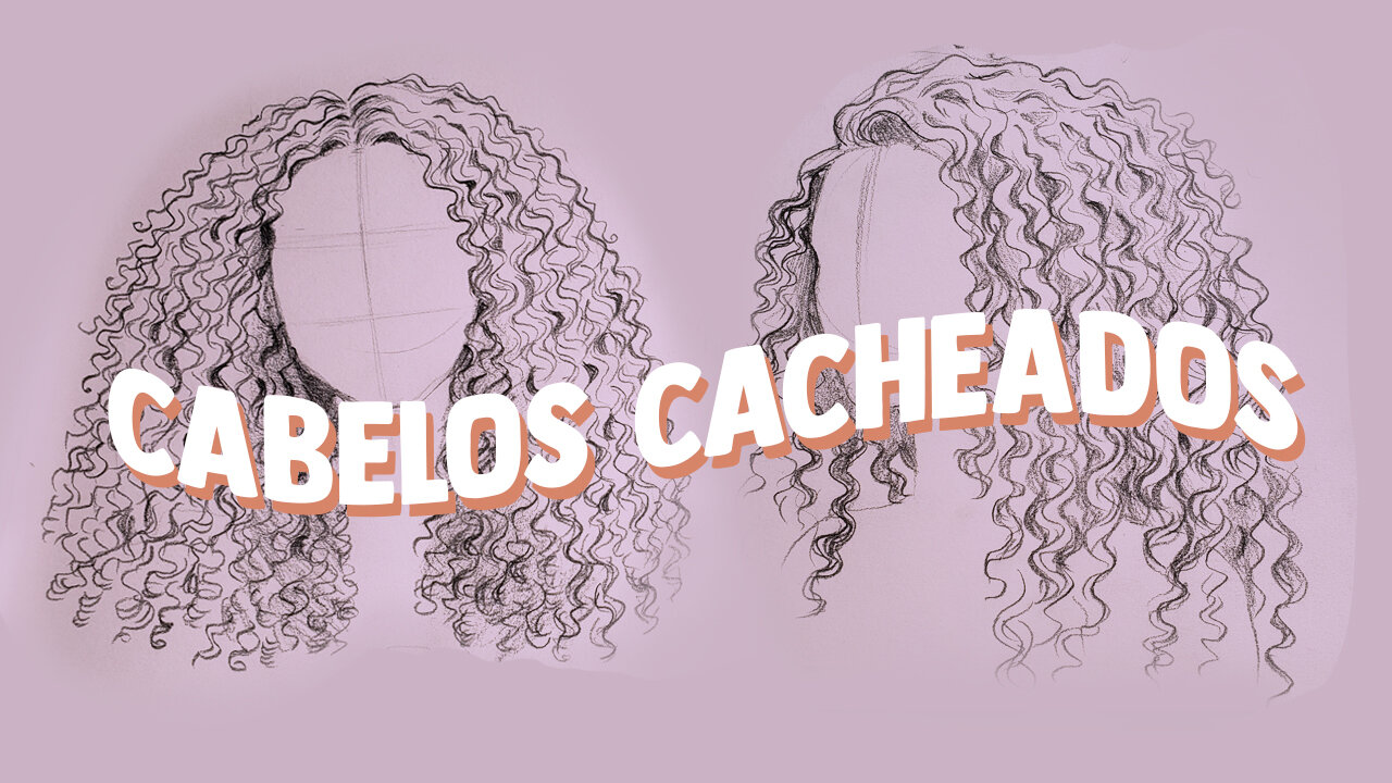 COMO DESENHAR CABELO CACHEADO