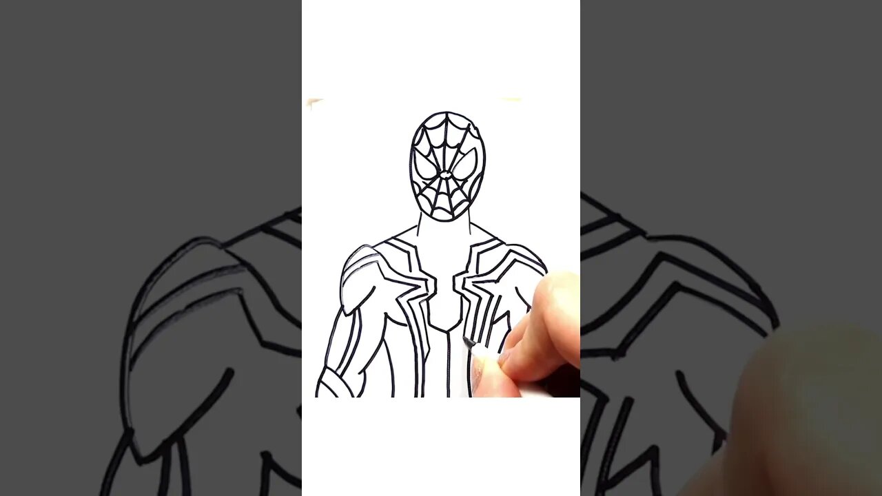 How to draw and paint Spider Man - Iron Spider Suit