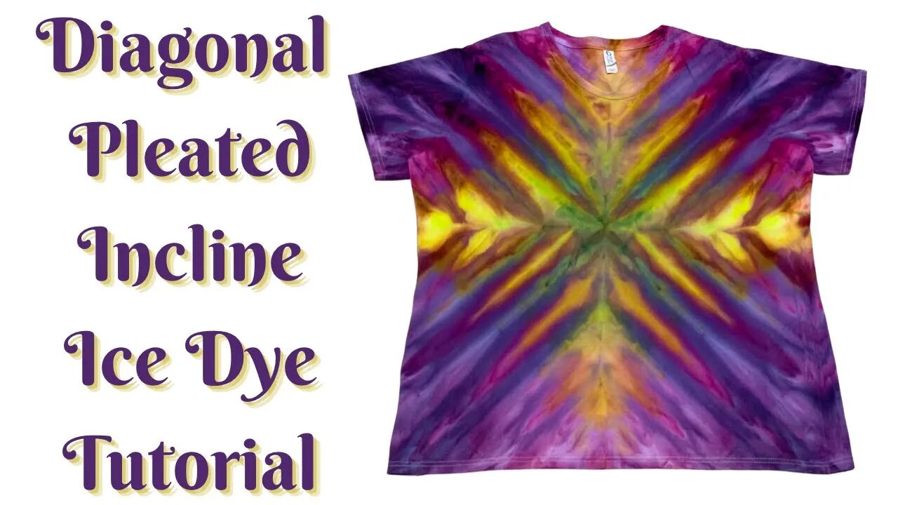 Tie-Dye Designs: Diagonal Pleated Incline Ice Dye