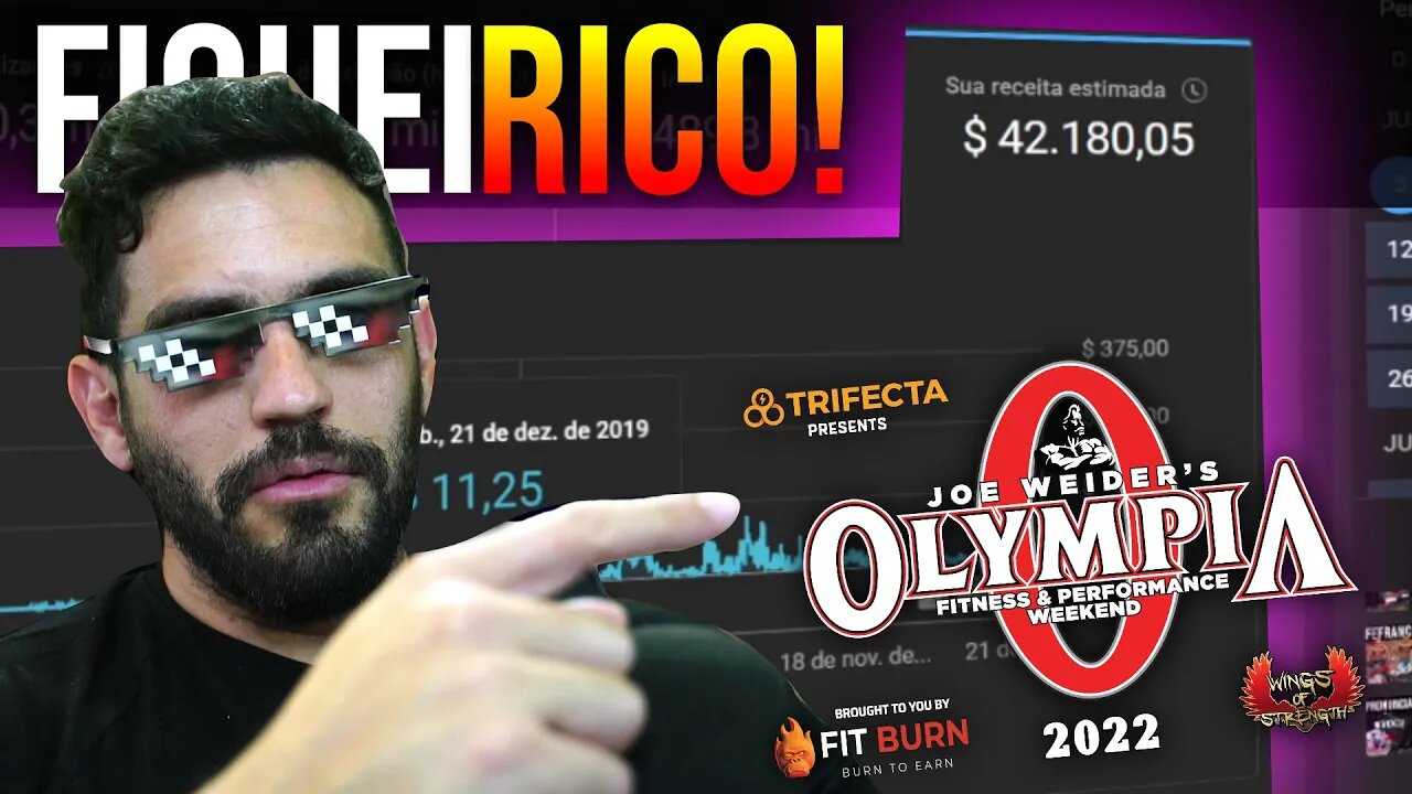 GANHEI 42 MIL DÓLARES COM O YOUTUBE!