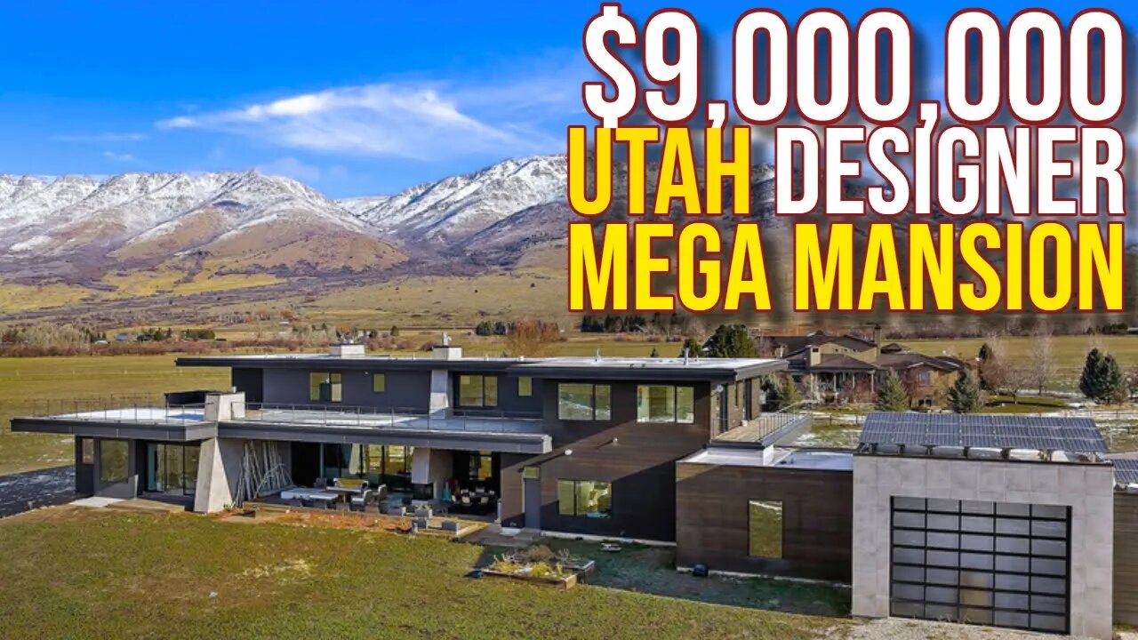 InSide $9,000,000 Designer Utah Mega Mansion