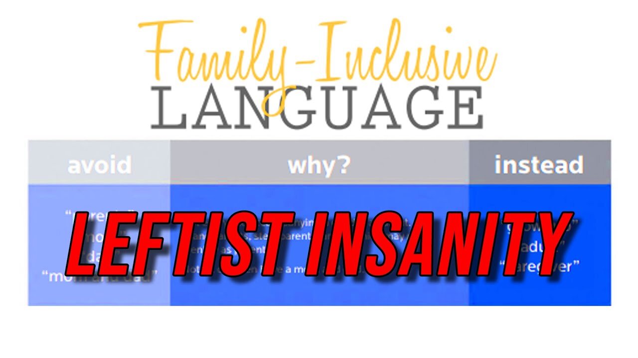 Leftist Schools Enforcing Insane "Inclusive Language"