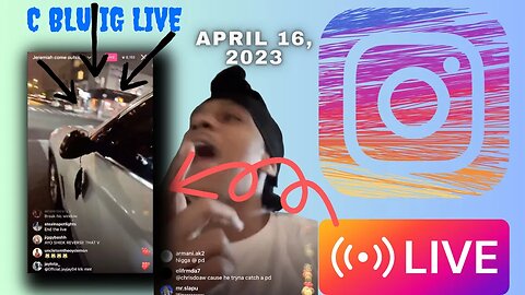 C BLU IG LIVE: Cblu Shows Car Super Mad & Ready To Set It Off After Setty Breaks His Car (16/04/23)