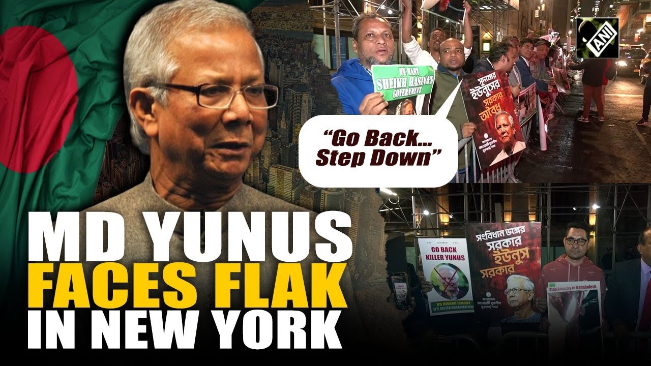 Unexpected welcome for Bangladesh Chief Advisor Md Yunus; ‘Go Back’ slogan echoes in New York