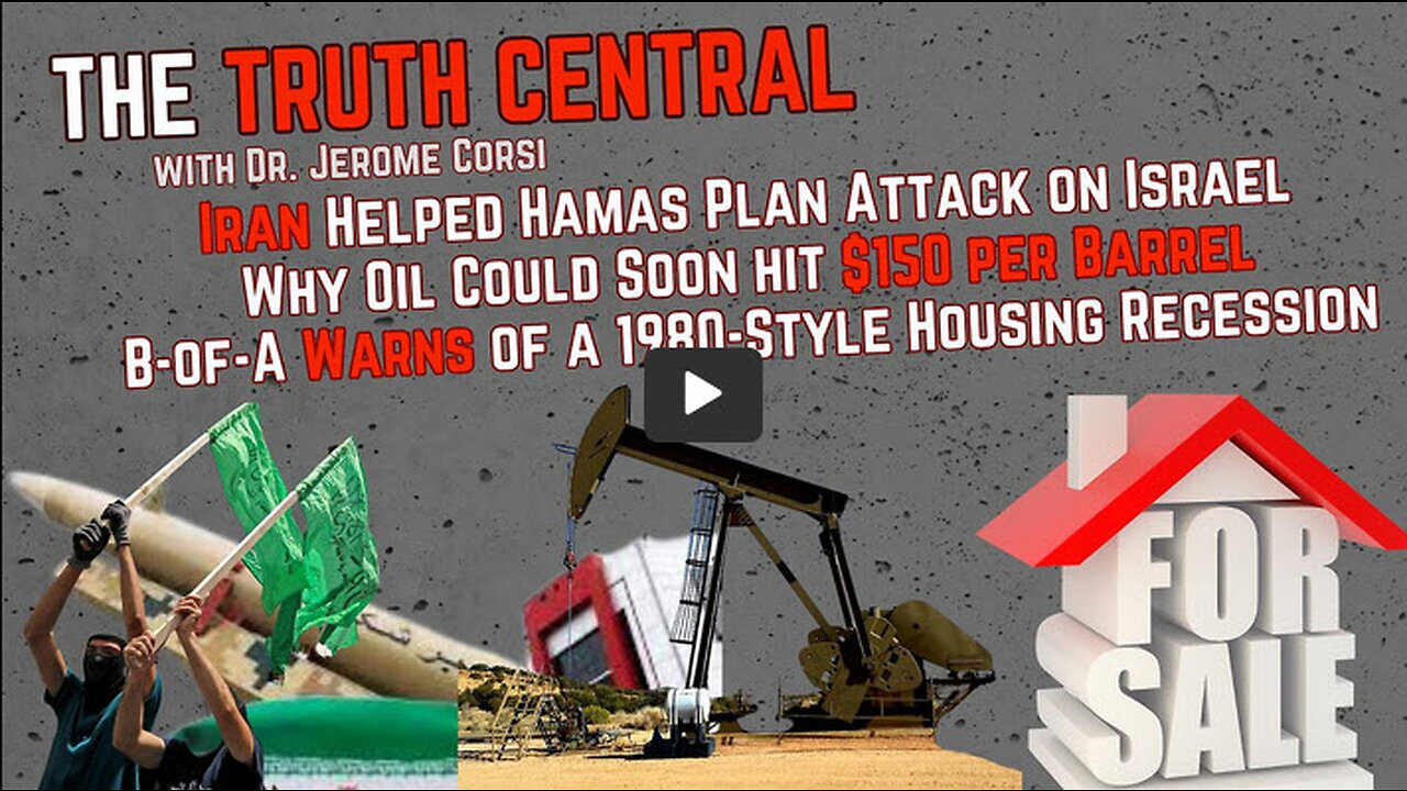 Iran Helped Hamas Plan Attack on Israel; Why Oil Could Hit $150 pre Barrel