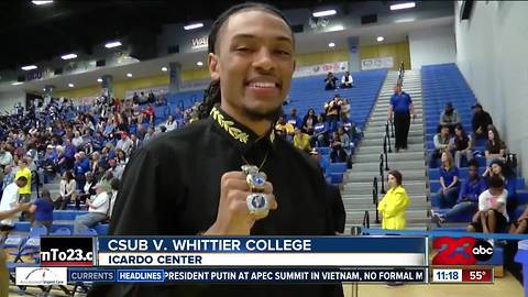 CSUB men's basketball opens 2017-18 season with 88-66 win over Whittier