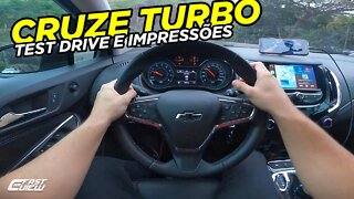 TEST DRIVE CHEVROLET CRUZE LT SPORT6 1.4 TURBO! COMPRA RACIONAL COM EXCELENTE CUSTO BENEFÍCIO!