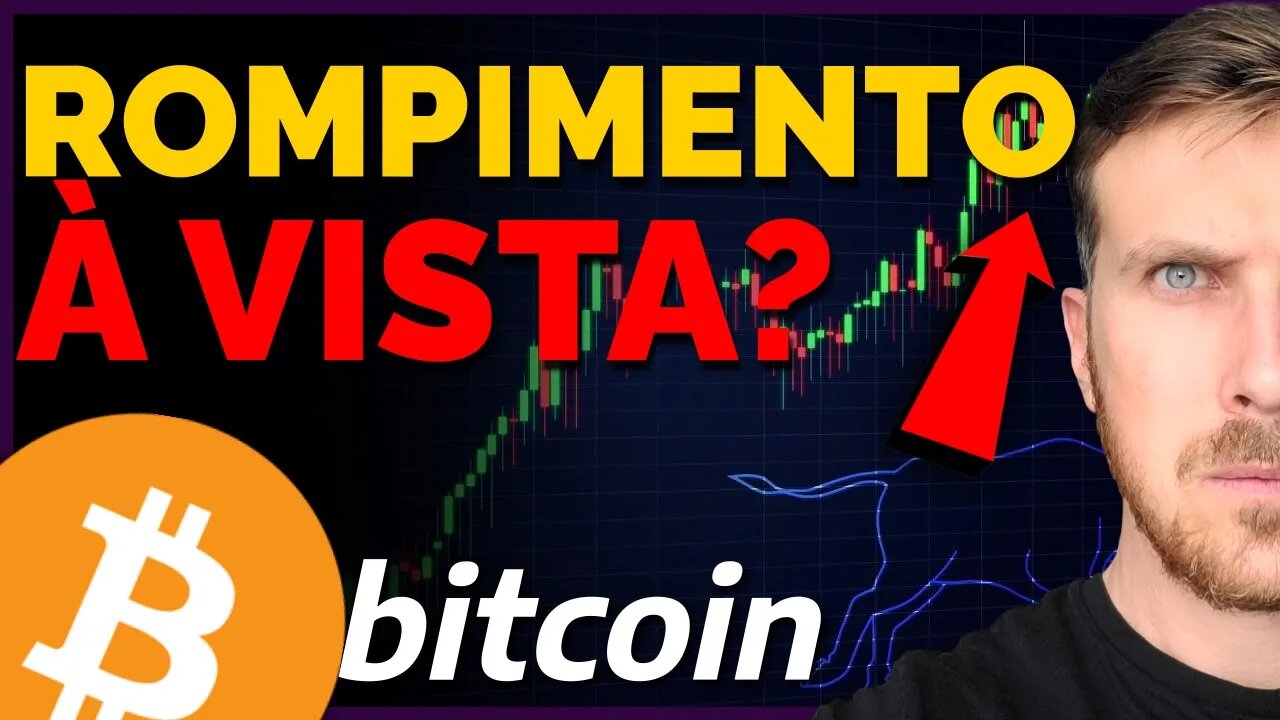 ANÁLISE DO BITCOIN HOJE: ROMPIMENTO EMINENTE! E PRESSÃO VENDEDORA...