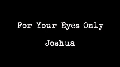 Happy birthday Joshua - James Bond Style!