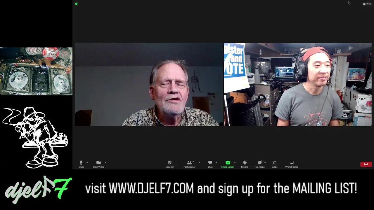 Hanging out with TC from Cali Online activist intervew