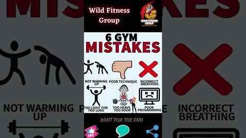 🔥What are the 6 biggest gym mistakes🔥#shorts🔥#wildfitnessgroup🔥13 October 2022🔥