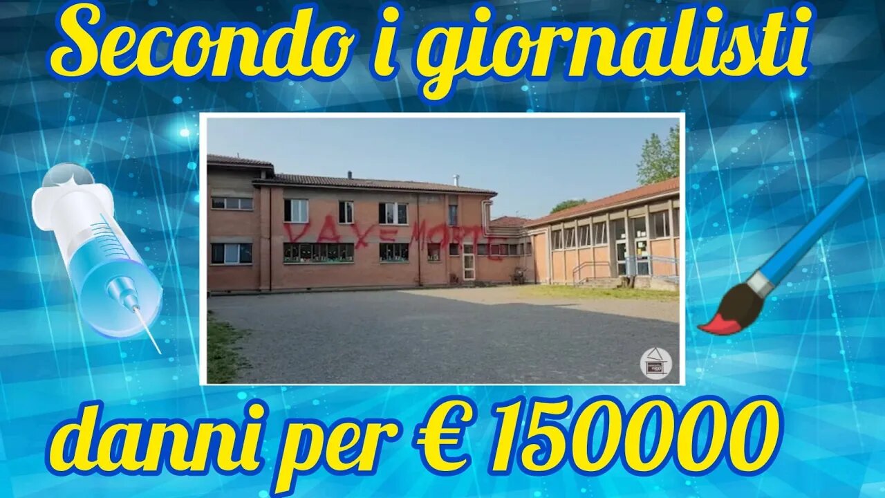 No vax imbrattano una scuola nel modenese...