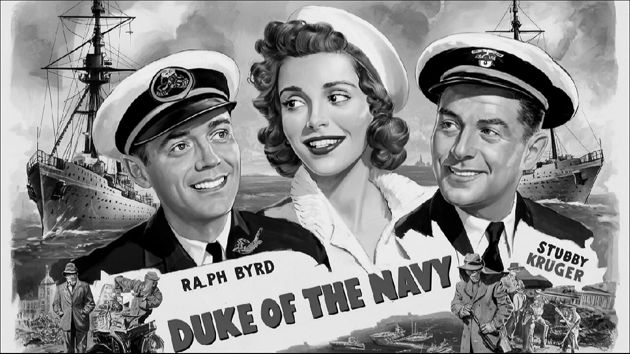 DUKE OF THE NAVY (1942) Ralph Byrd, Veda Ann Borg & Stubby Kruger | Adventure | B&W | Timeless Film