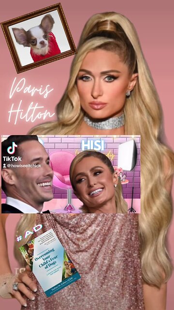 Paris Hilton celebrates 45 mos of marriage & a 6 month old baby w/a Chihuahua.