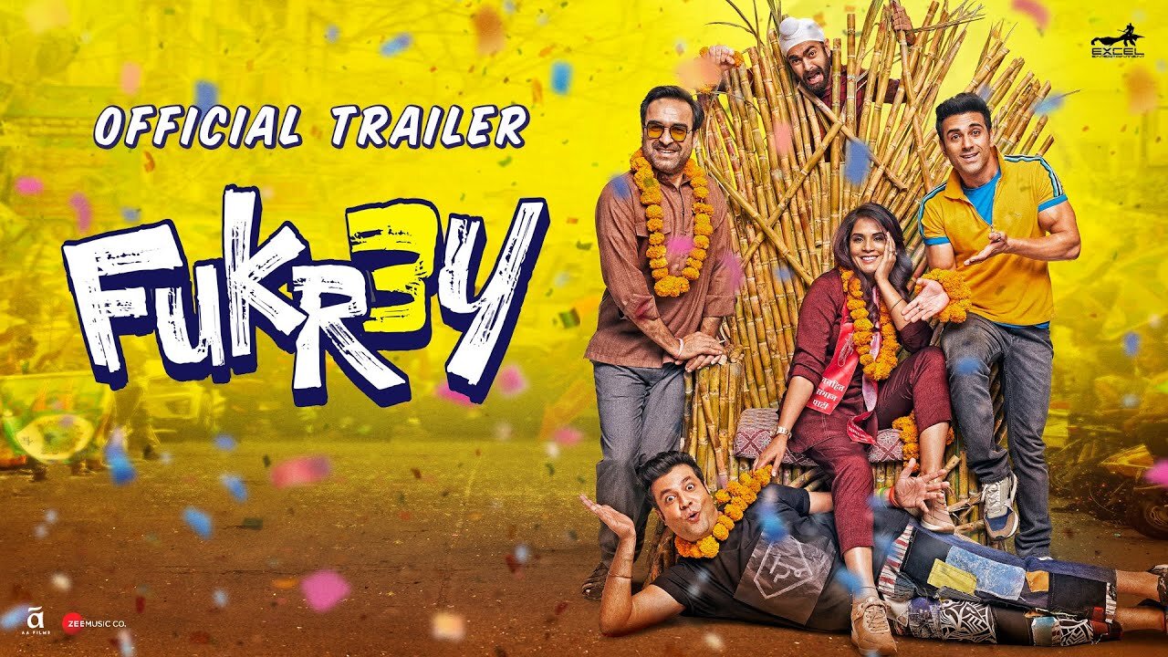 Fukrey 31 Official Trailer] Pulkit Samrat Varun Sharma Manjot Singh| Richa Chadha Pankaj Tripathi