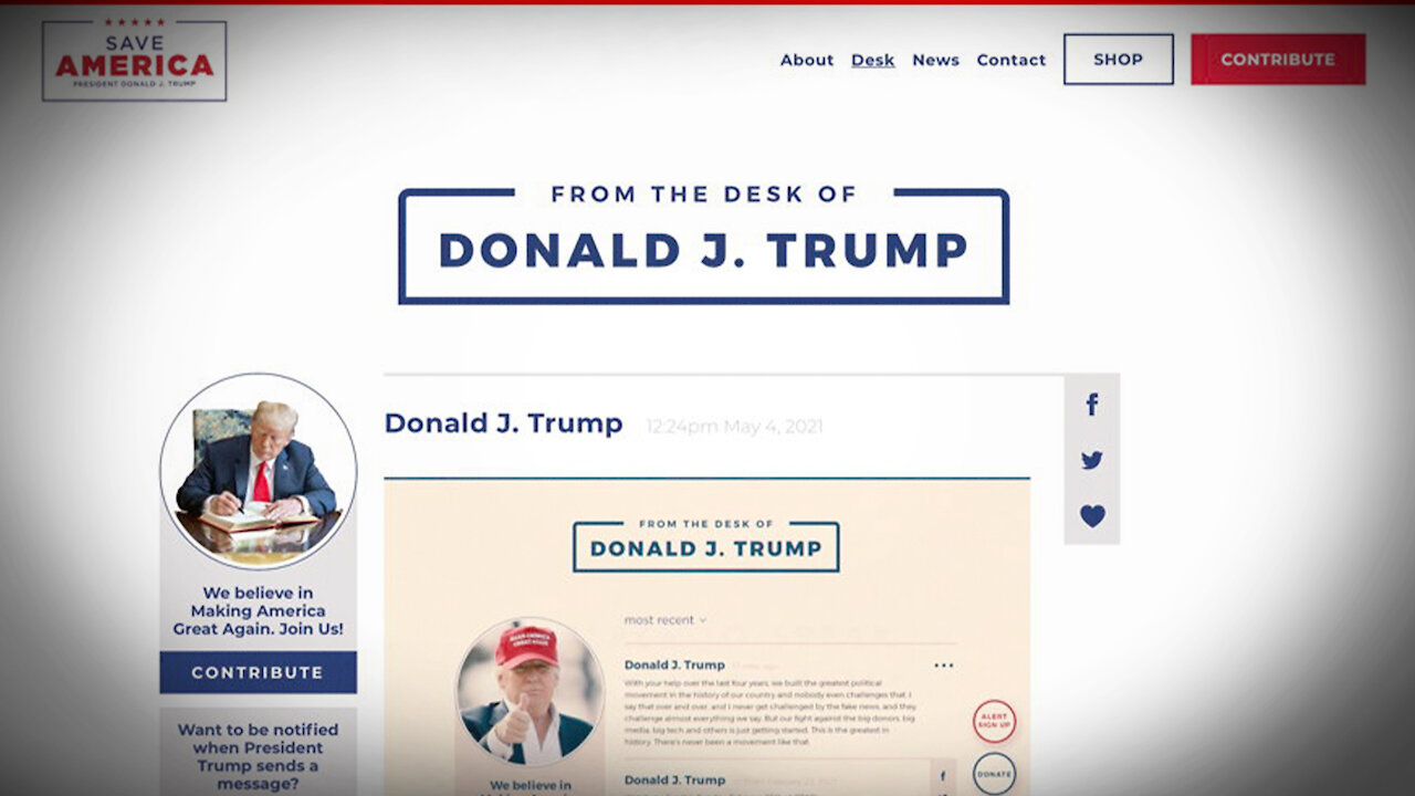 Breaking: Trump Announces New Social Media Website