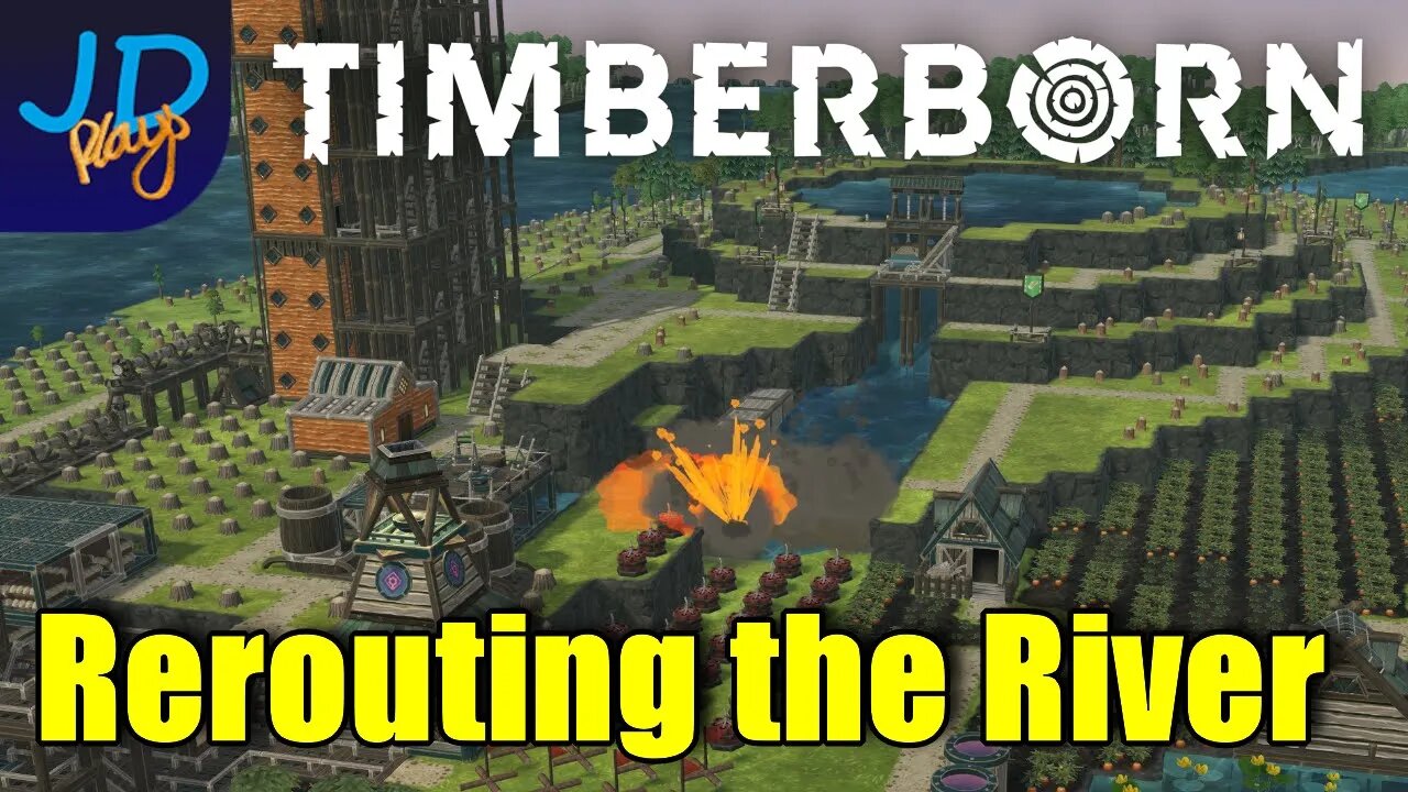 Re-Routing the River 🌲 Timberborn 🐻 Niagara Falls Custom Map 🌲 Ep10