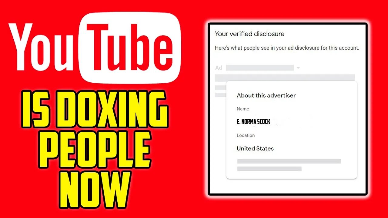 YouTube And Google Are Doxing People Now