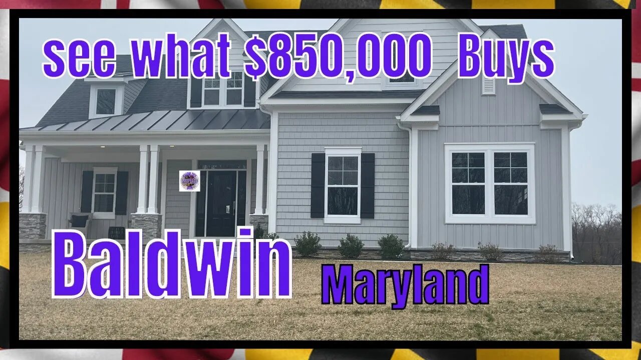 Baltimore county Maryland 4 bedroom 2 1/2 bath two car garage brand new construction $850k