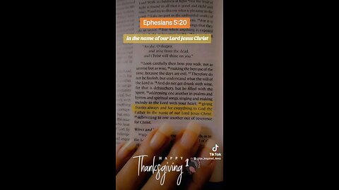 Ephesians 5:20 ✨️ Thanksgiving Scripture 🙏🏼