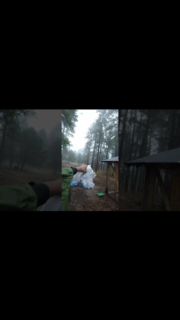 Miner's Park camp at Philmont in the rain
