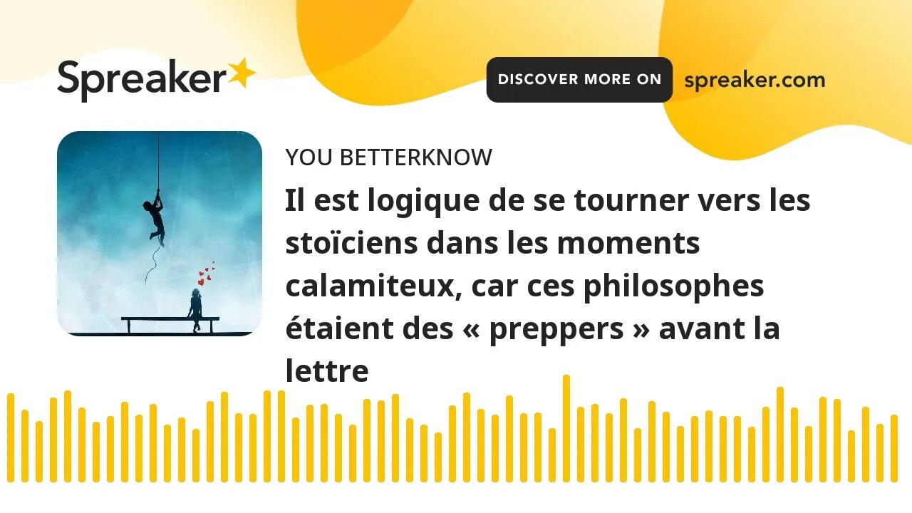 Il est logique de se tourner vers les stoïciens dans les moments calamiteux, car ces philosophes éta