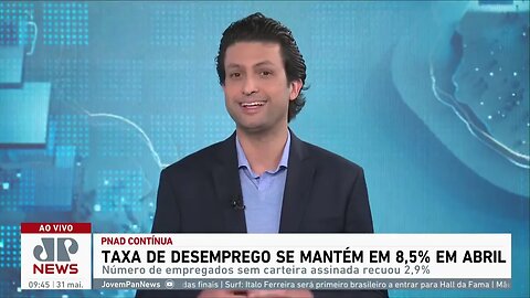 Taxa de desemprego permanece em 8,5% no mês de abril; Alan Ghani comenta