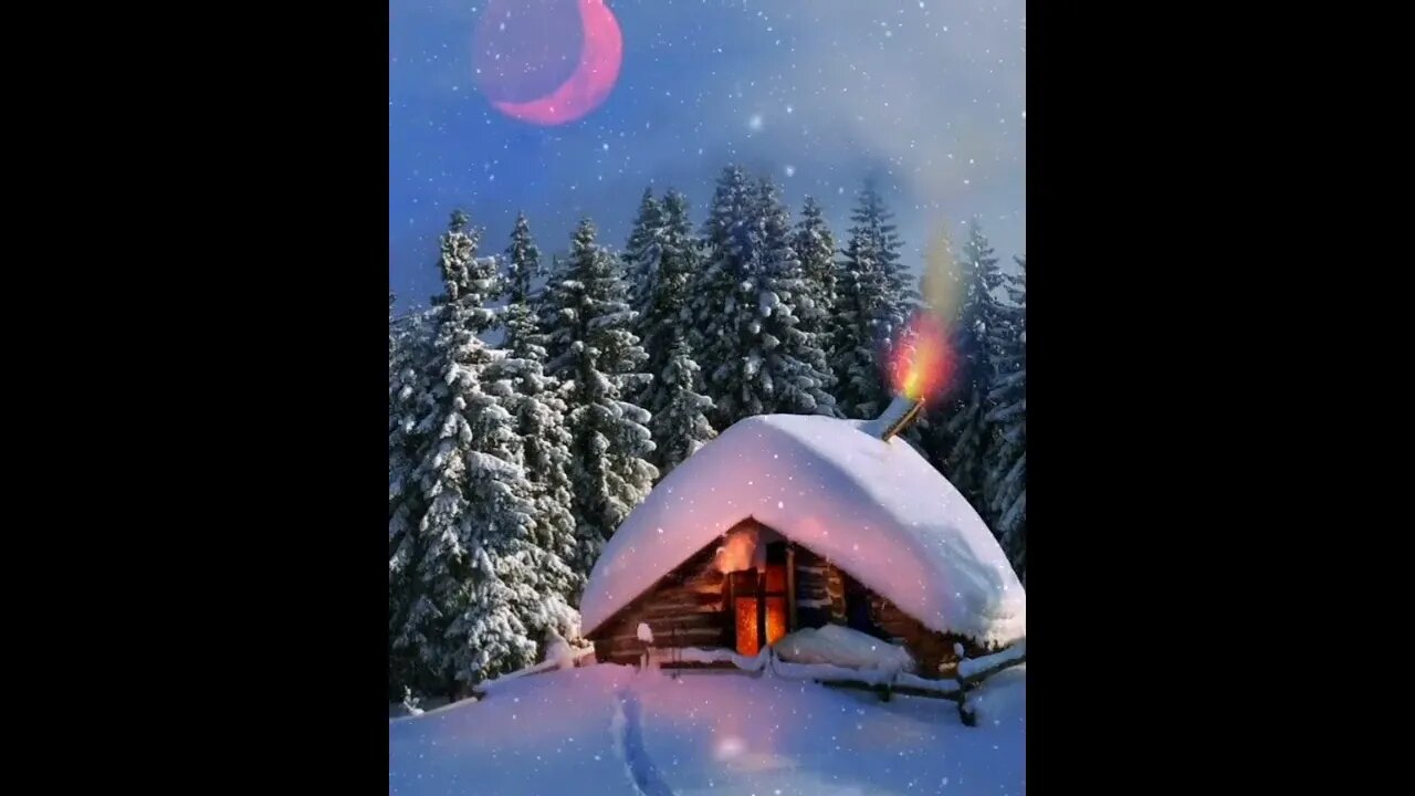 Relaxing Music with Falling Snow