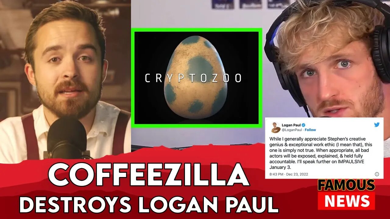 Coffeezilla Becomes New King Of YouTube post Logan Paul & CryptoZoo Scandal | Famous News