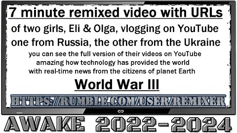 7 minute World War III remixed video with URLs