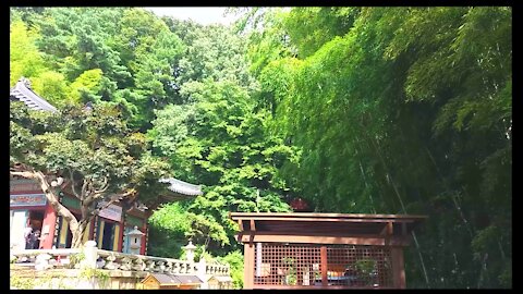 A beautiful temple located in the mountains.