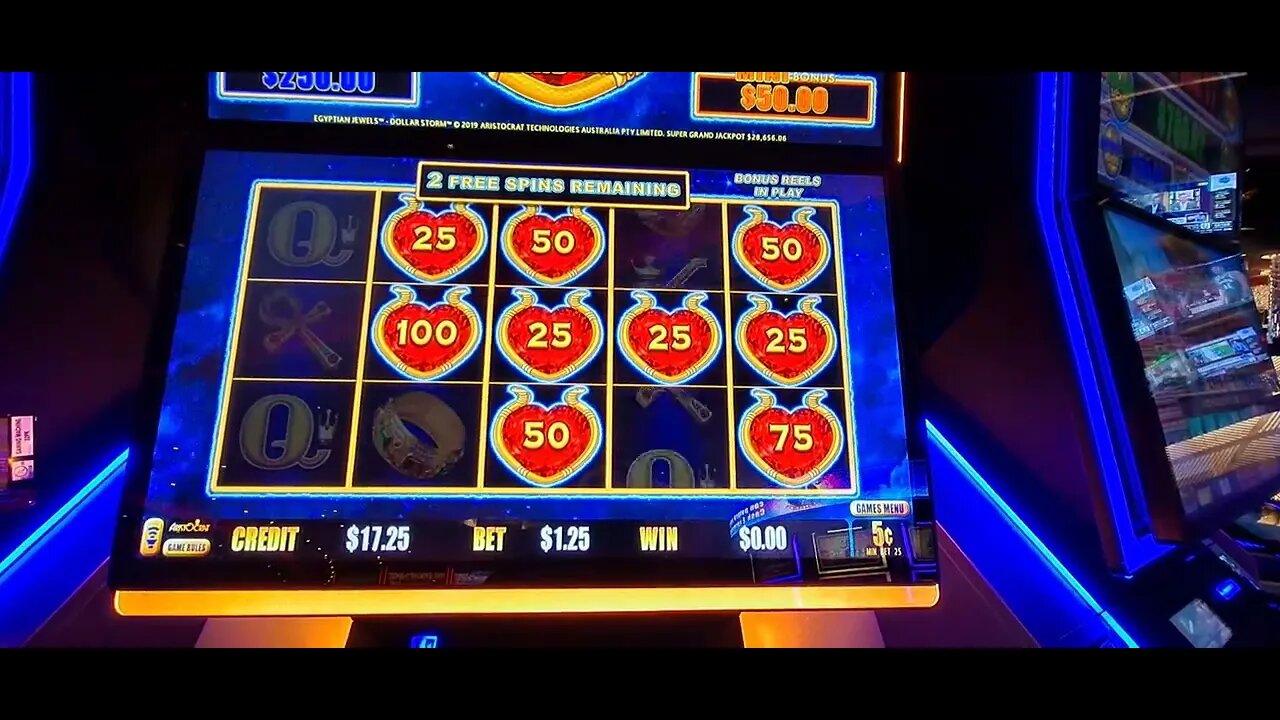 Dollar Storm Egyptian Jewel Slot. Quick Winning Bonus Sesh with Loud & Local. Live Casino, PA.