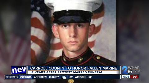 Carroll County to honor fallen Marine