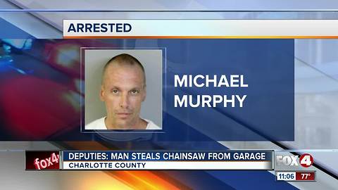 Chainsaw stolen from the home in Charlotte County