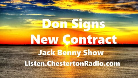 Don Signs New Contract - Jack Benny Show