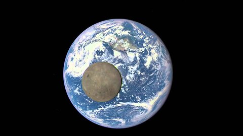 EPIC View of Moon Transiting the Earth